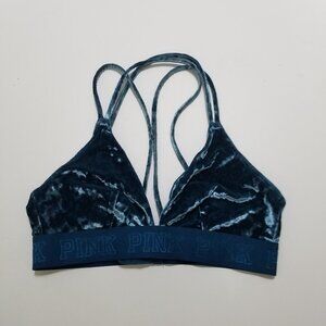 PINK Victoria's Secret Velour Unlined Bra Size S